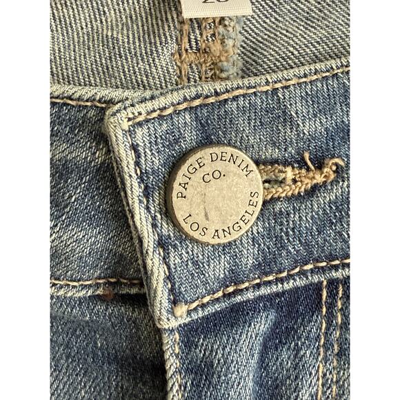 PAIGE Verdugo Embellished Tuxedo Stripe Skinny Jeans size 28 - Picture 6 of 10